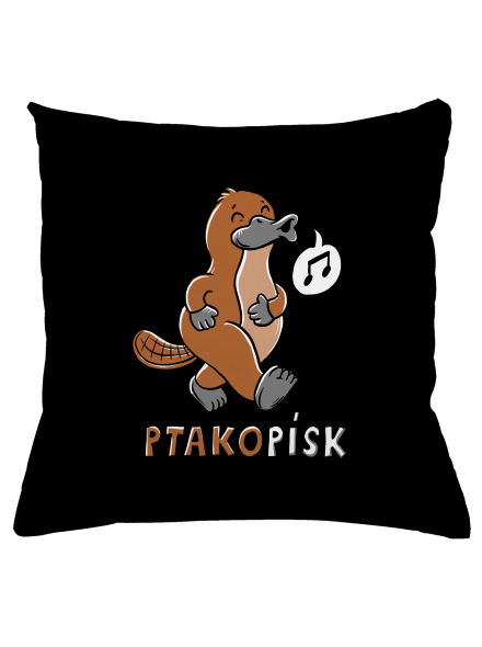 Ptakopísk polštář Black