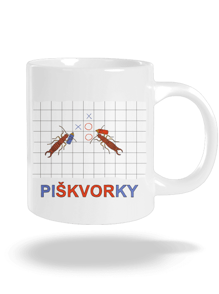 Škvoří piškvorky velký hrnek White