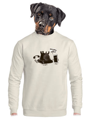 unisex mikina bez kapuce