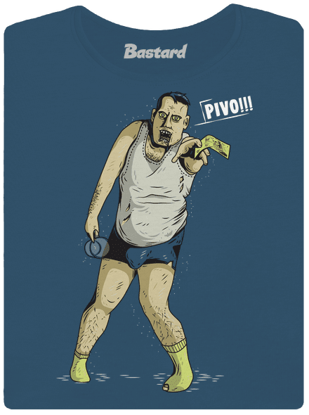 Beer zombie dámské tričko premium Petrol Blue