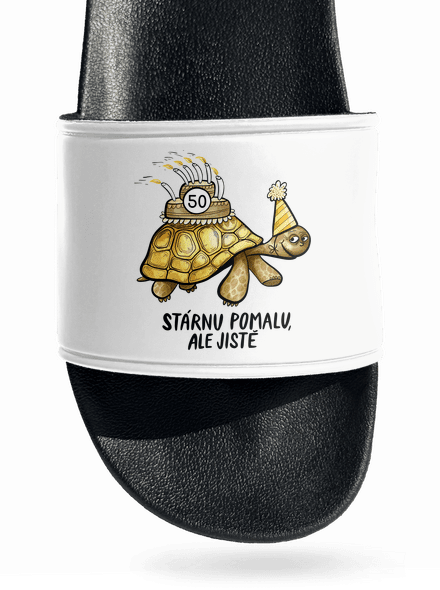 Stárnu pomalu pantofle White