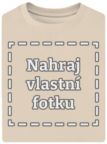 Vlastní potisk unisex tričko oversized Almond