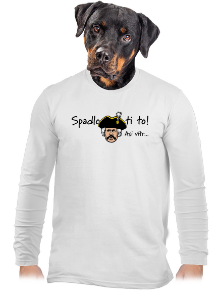 Spadlo ti to pánské dlouhý rukáv White