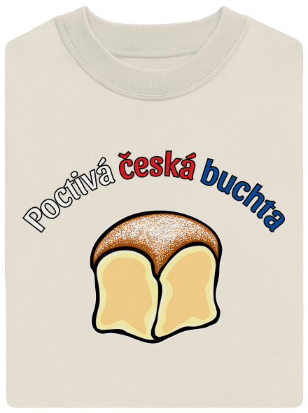 Poctivá buchta a klobása unisex mikina bez kapuce Off White
