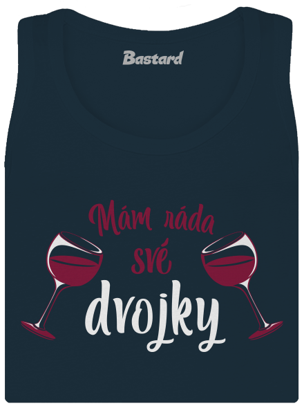 Dvojky dámské tílko klasické Navy