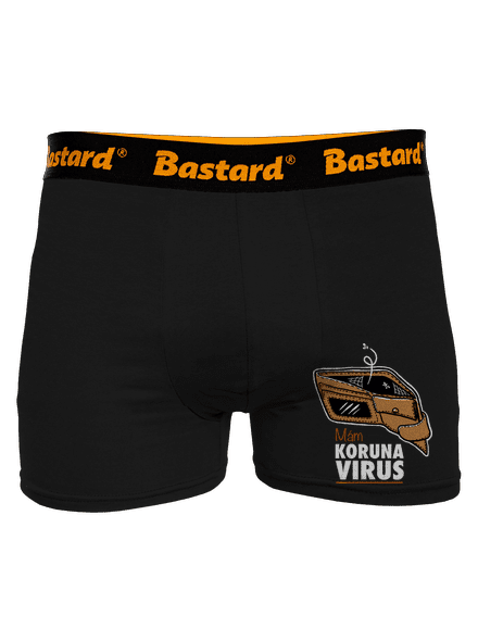 Korunavirus v peněžence boxerky Black