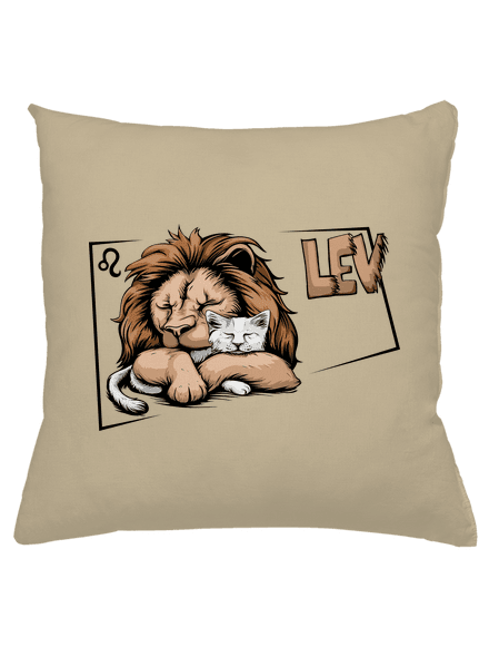 Kočičí horoskop: Lev  polštář Beige