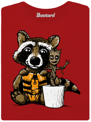 Strážci galaxie dámské tričko s lemem Red Mal