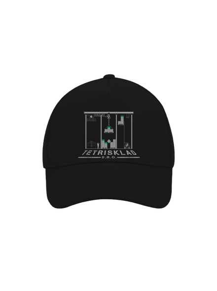 Tetrisklad kšiltovka baseballka Black