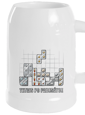 Tetris po padesátce  půllitr White