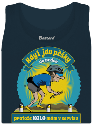 Závislost na kole dámské tílko klasické Navy