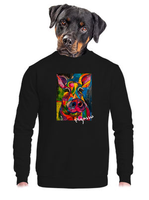 unisex mikina bez kapuce