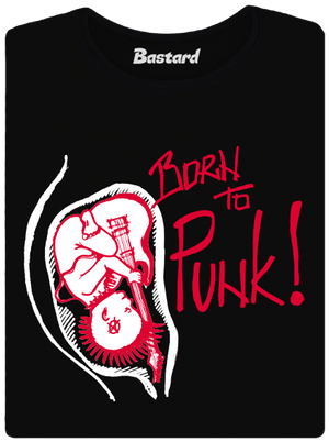 Born to Punk černé dámské tričko