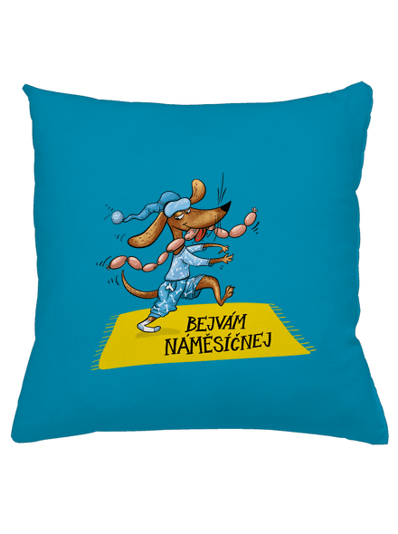 Bejvám náměsíčnej polštář Blue Turquoise