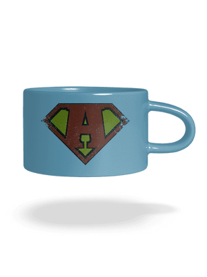 Jsem superhrdina hrnek makronka Blue Macaron