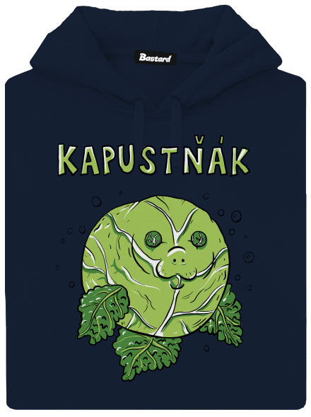 Kapustňák pánská mikina klokanka Navy