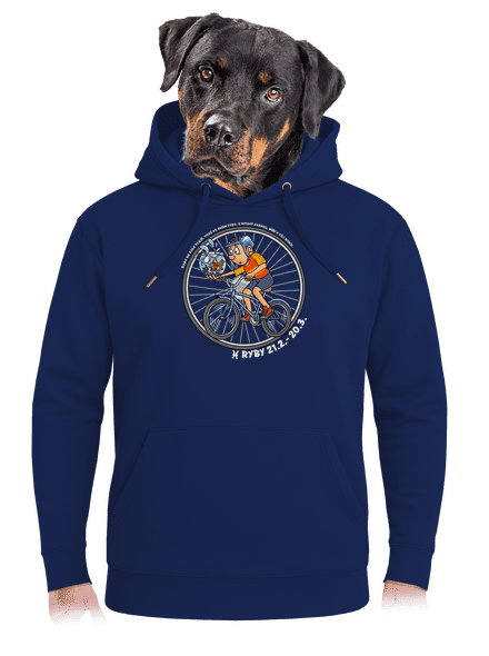 Cyklistický horoskop: Ryby unisex mikina premium Navy