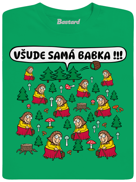 Všude samá babka dětské tričko Kelly Green