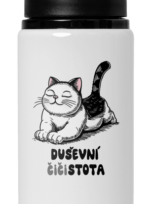 Duševní čistota lahev na vodu White