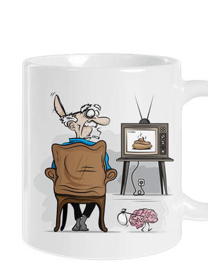 TV News klasický hrnek White