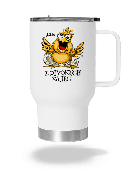 Z divokých vajec termohrnek White