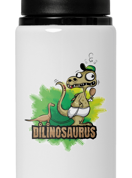 Dilinosaurus lahev na vodu White