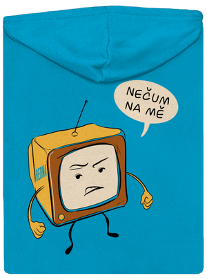Nečum na mě dámská mikina na zip Blue Atol