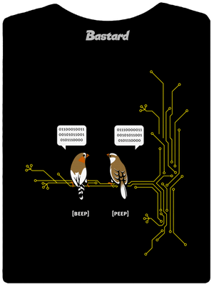 Beep and Peep dámské tričko s lemem Black