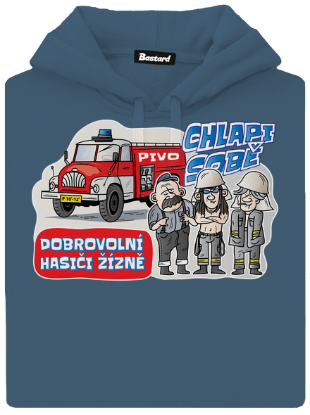 Hasiči žízně dámská mikina klokanka Denim