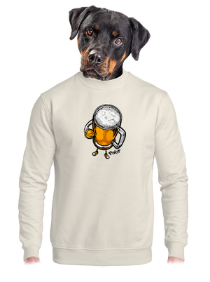 unisex mikina bez kapuce