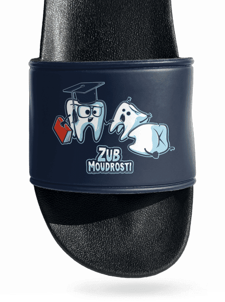 Zub moudrosti pantofle Navy