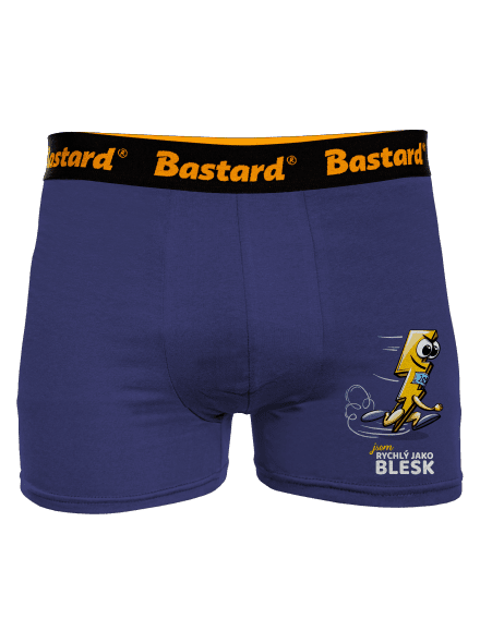 Rychlý jako blesk boxerky Blue Navy