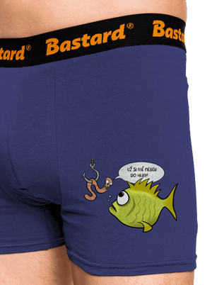 Ryba a žížala boxerky Blue Navy
