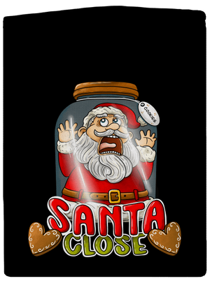 Santa close dámská mikina na zip Black