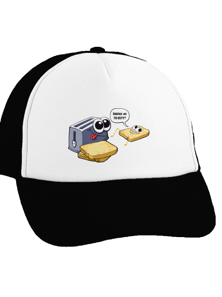 Tousty kšiltovka truckerka Black cap