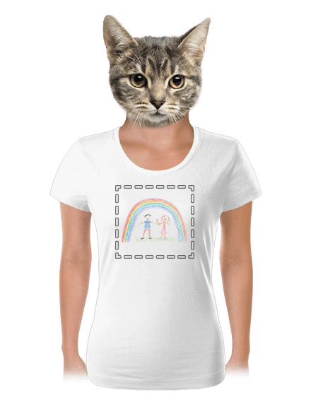 Dětské kresby - nahraj vlastní dámské tričko White