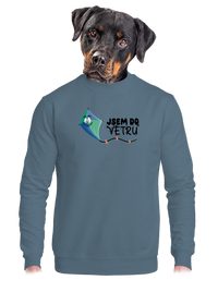 unisex mikina bez kapuce