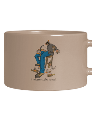 Žiju ve lži hrnek makronka Brown Macaron