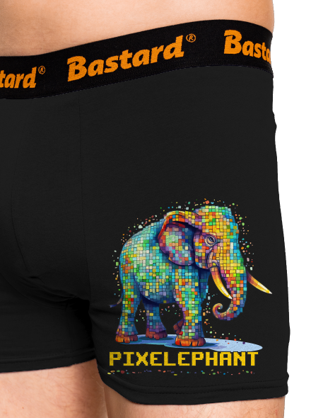 Pixelephant boxerky Black