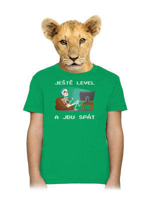 Ještě level dětské tričko Kelly Green