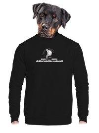 unisex mikina bez kapuce