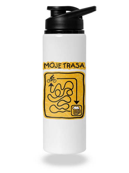 Moje trasa lahev na vodu White