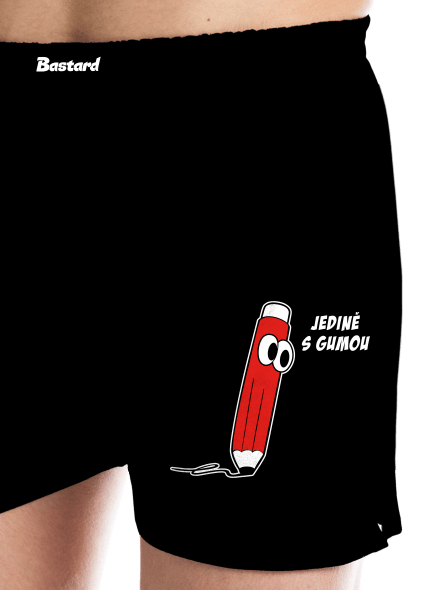 Jedině s gumou pánské trenky Black