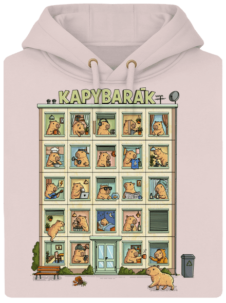 Kapybarák unisex mikina premium Rose Chalk