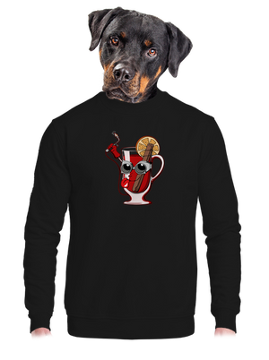 unisex mikina bez kapuce