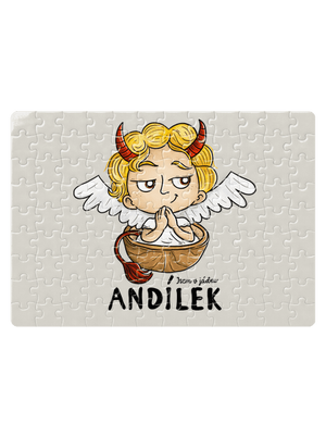 Andílek puzzle White