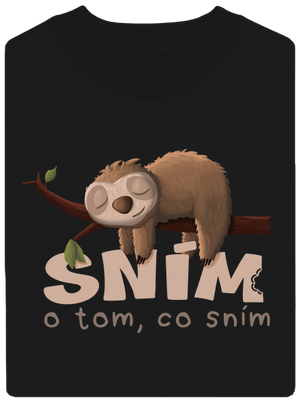 Sním o tom, co sním unisex mikina bez kapuce Black