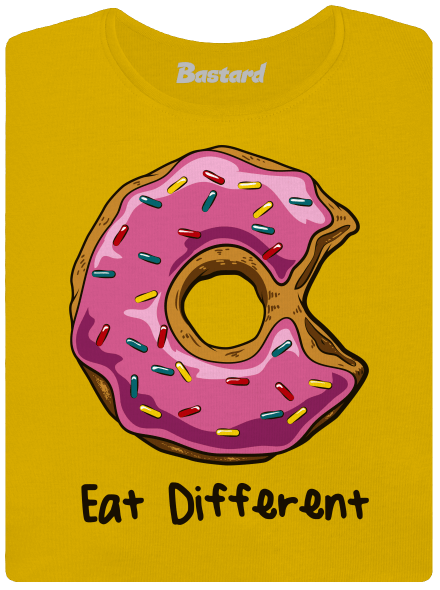 Eat different dámské tričko Yellow