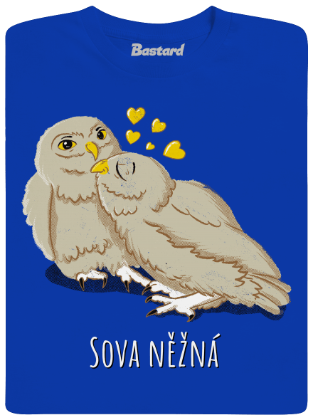 Sova něžná dětské tričko Royal Blue