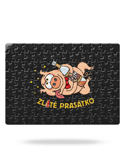 Zlité prasátko puzzle White